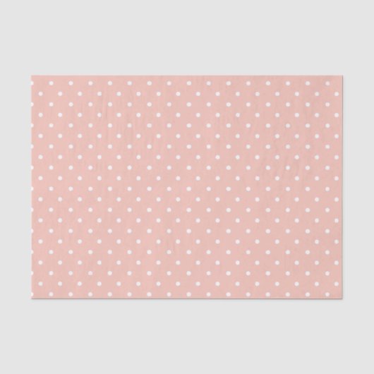 Mousseline Papier de fond blanc et blanc Polka Dot (Recto)