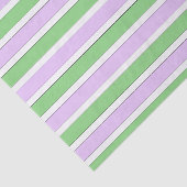Mousseline Papier de fond blanc, Lilac et vert (Détail)