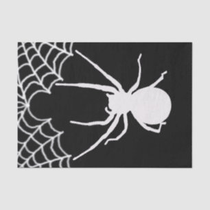 Mousseline Papier de fond blanc Spider