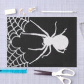 Mousseline Papier de fond blanc Spider (Artisanat)