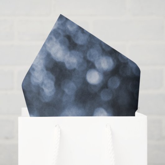Mousseline Papier de fond bleu Abstrait (Sac cadeau)