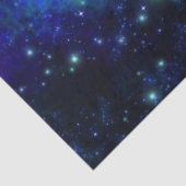 Mousseline Papier de fond bleu Galaxy (Détail)