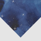 Mousseline Papier de fond bleu Galaxy Stars (Détail)