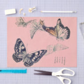 Mousseline Papier de fond BUTERFLY (Artisanat)