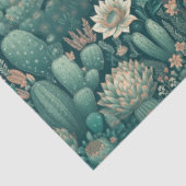 Mousseline Papier de fond Cactus Dreams (Détail)