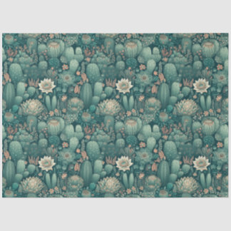 Mousseline Papier de fond Cactus Dreams