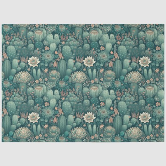 Mousseline Papier de fond Cactus Dreams (Recto)