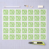 Mousseline Papier de fond CELTIQUE VERT (Artisanat)