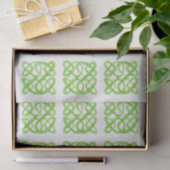 Mousseline Papier de fond CELTIQUE VERT (Cadeau)