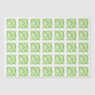 Mousseline Papier de fond CELTIQUE VERT