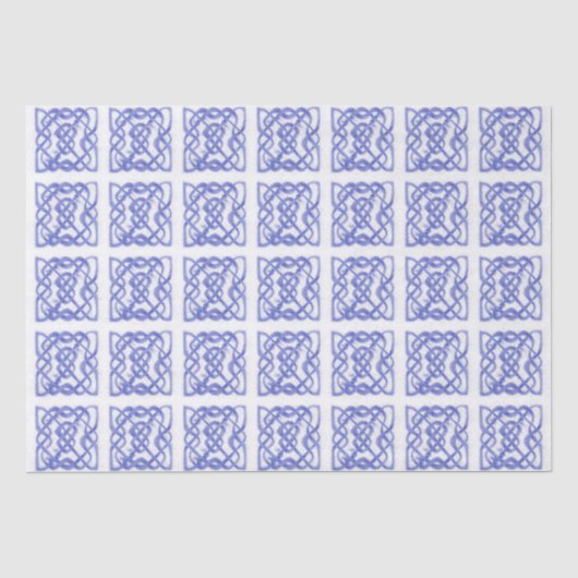 Mousseline Papier de fond CELTIQUE VIOLET (Recto)