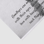 Mousseline Papier de fond de citation de Rumi (Détail)