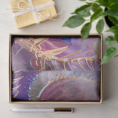 Mousseline Papier de fond de découpage botanique tropical (Cadeau)