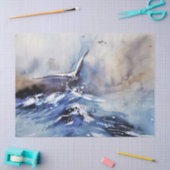 Mousseline Papier de fond de découpage de la mer (Artisanat)