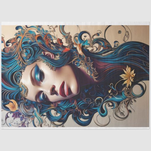 Mousseline Papier de fond de découpage de l'expression artist (Recto)