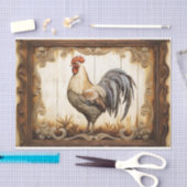 Mousseline Papier de fond de découpage de poulet rustique (Artisanat)