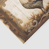 Mousseline Papier de fond de découpage de poulet rustique (Détail)
