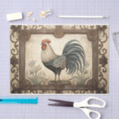 Mousseline Papier de fond de découpage de poulet rustique (Artisanat)