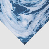 Mousseline Papier de fond de découpage d'eau profonde des vag (Détail)