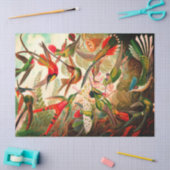 Mousseline Papier de fond de découpage des colibris (Artisanat)