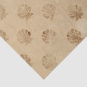 Mousseline Papier de fond de découpage des coques de mer vint (Détail)