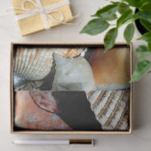 Mousseline Papier de fond de découpage des coquillages océani (Cadeau)