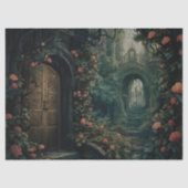 Mousseline Papier de fond de découpage des portes secrètes (Recto)