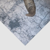 Mousseline Papier de fond de découpage du crâne de vache occi (Détail)