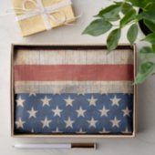 Mousseline Papier de fond de découpage du drapeau rustique am (Cadeau)