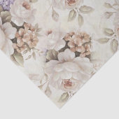 Mousseline Papier de fond de découpage floral blanc (Détail)