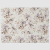 Mousseline Papier de fond de découpage floral blanc (Recto)