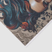 Mousseline Papier de fond de découpage pour femmes modernes e (Détail)