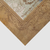 Mousseline Papier de fond de découpage pour oiseaux paon vint (Détail)