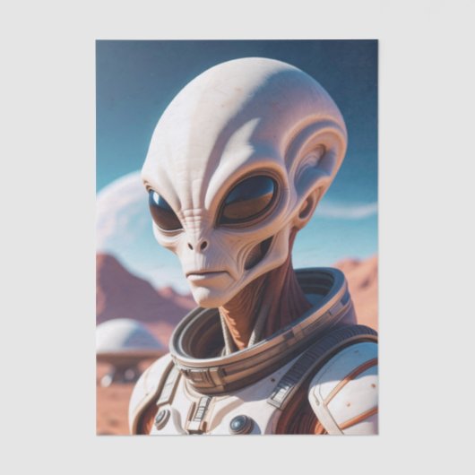 Mousseline Papier de fond de découpage Sci-Fi Alien (Recto)