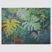 Mousseline Papier de fond de découpage tropical (Recto)