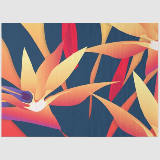 Mousseline Papier de fond de découpage Tropical Bird of Parad (Recto)