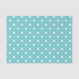 Mousseline Papier de fond de la Polka Sky Turquoise