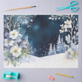 Mousseline Papier de fond de mariage d'hiver (Artisanat)
