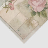 Mousseline Papier de fond de Rose Vintage rustique (Détail)