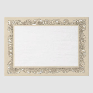 Mousseline Papier de fond de trame or pour découpage