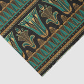 Mousseline Papier de fond décoratif Art déco Turquoise et or (Détail)