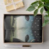 Mousseline Papier de fond découpage de vaches de campagne pri (Cadeau)