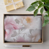 Mousseline Papier de fond découpage rose et blanc (Cadeau)