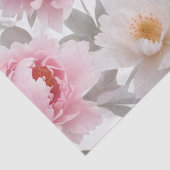 Mousseline Papier de fond découpage rose et blanc (Détail)