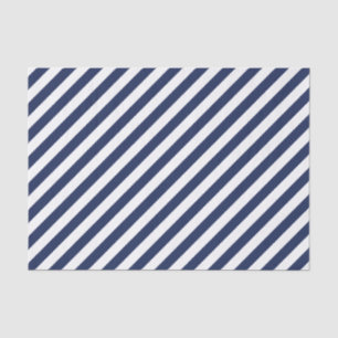 Mousseline Papier de fond Diagonal de la Marine