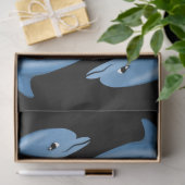 Mousseline Papier de fond Dolphin (Cadeau)