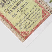 Mousseline Papier de fond Étiquette (Détail)