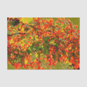 Mousseline Papier de fond 'Feu d'automne'