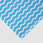 Mousseline Papier de fond Motif à ondes bleues (Détail)