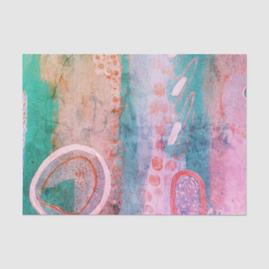 Mousseline Papier de fond multilingue Abstrait (Recto)
